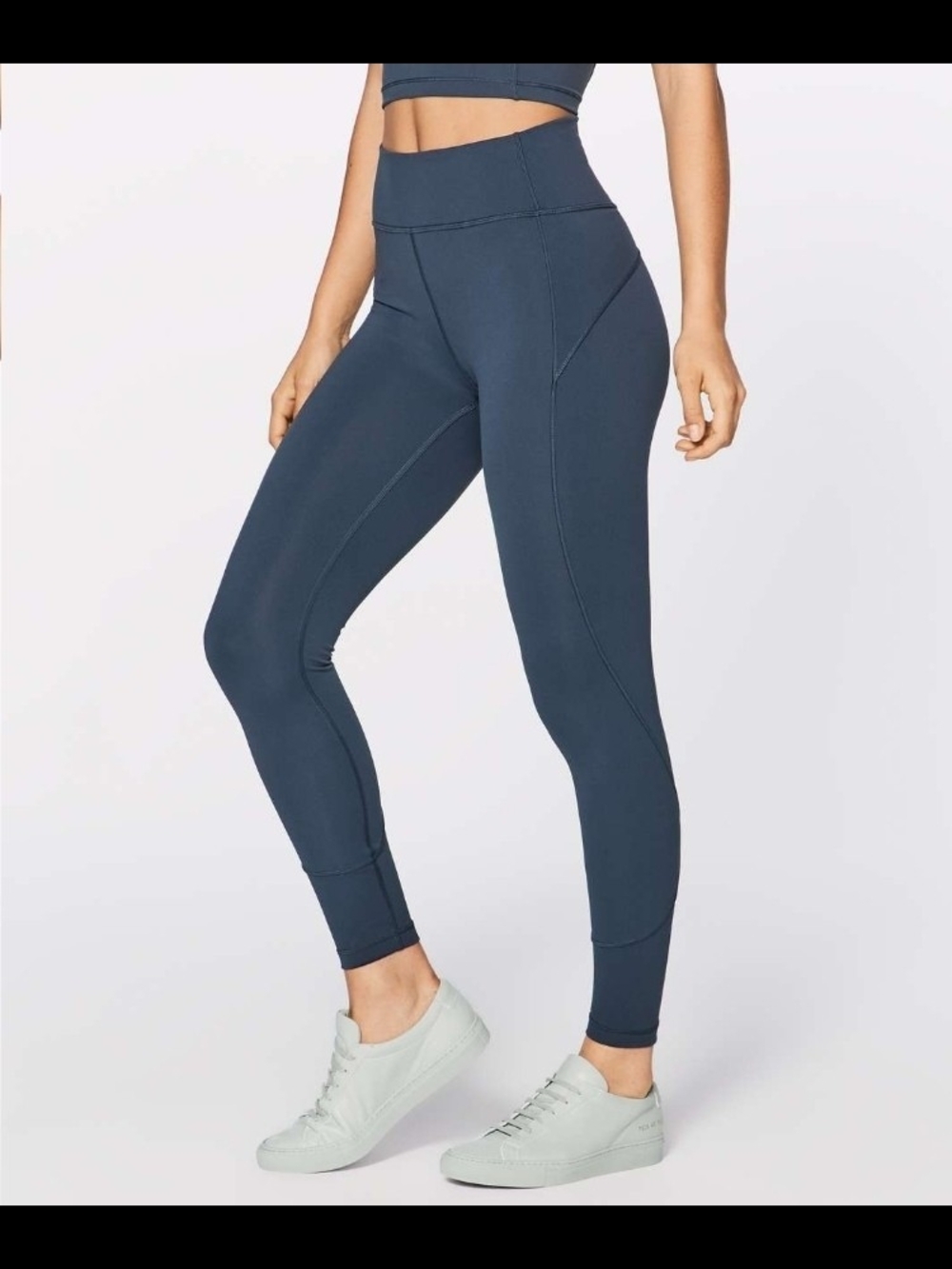 Lululemon In Movement High Rise Leggings 25" Mach Blue Size 6